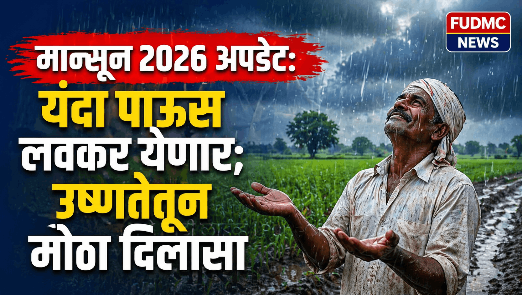 Monsoon 2026 Updates; यंदा पाऊस लवकर येणार; उष्णतेतून मोठा दिलासा