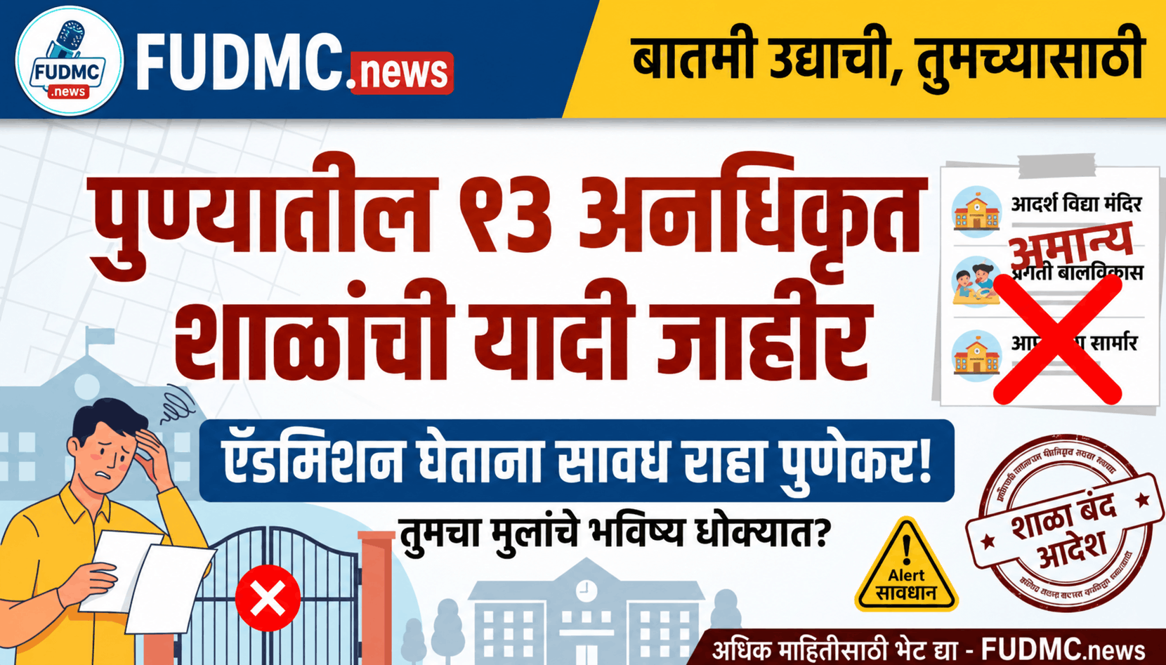 Pune List of 13 Unauthorized Schools