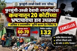 फुरसुंगी-उरुळी देवाची नगरपरिषदेची 20 कोटींची कचरा निविदा रद्द; ‘तांत्रिक व प्रशासकीय त्रुटीं’मुळे निर्णय.